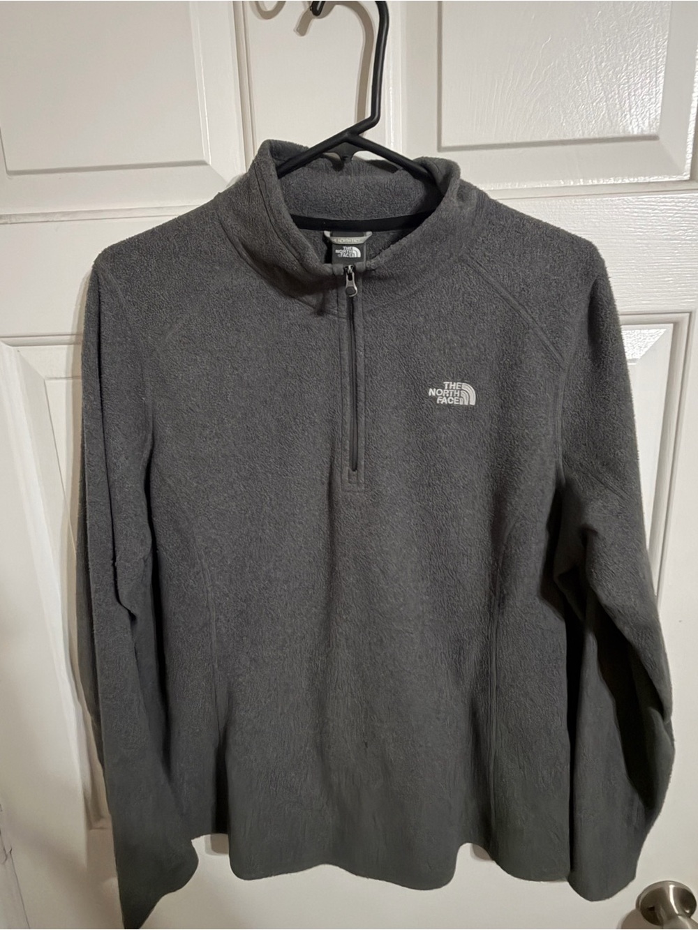 The North Face Women's Gray Half-Zip Fleece Pullover
